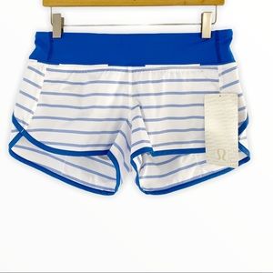 Lululemon |Speed Short Deauville Stripe Pipe Dream